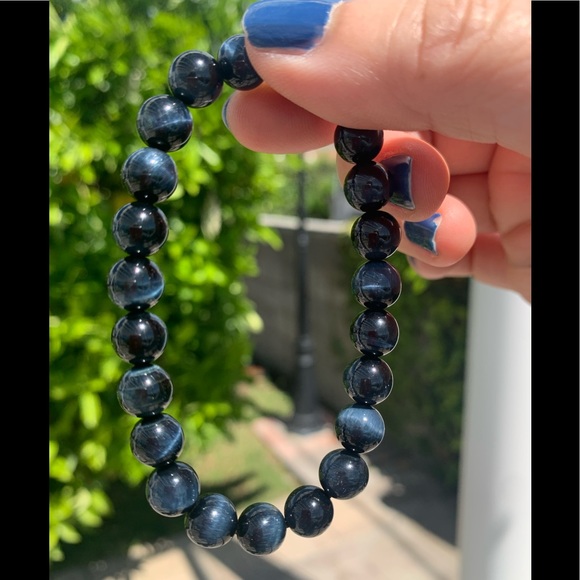 Crystal Bracelet: Blue Tiger Eye - Picture 1 of 6